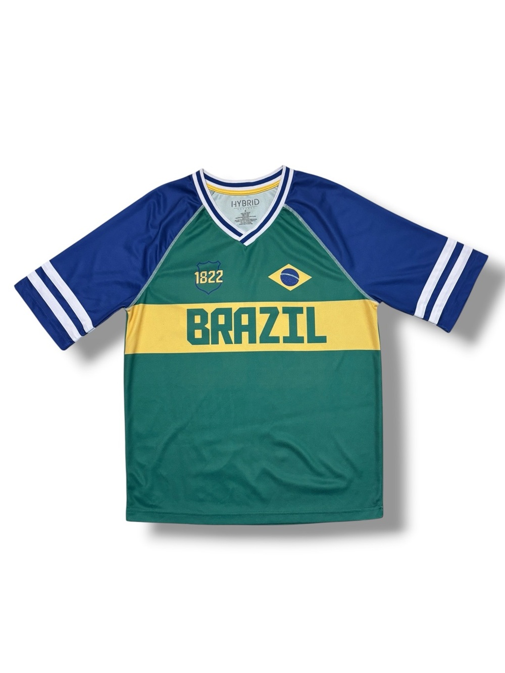 HYBRID APPAREL Vintage Style Brazil Soccer Football Fan Jersey Size Small